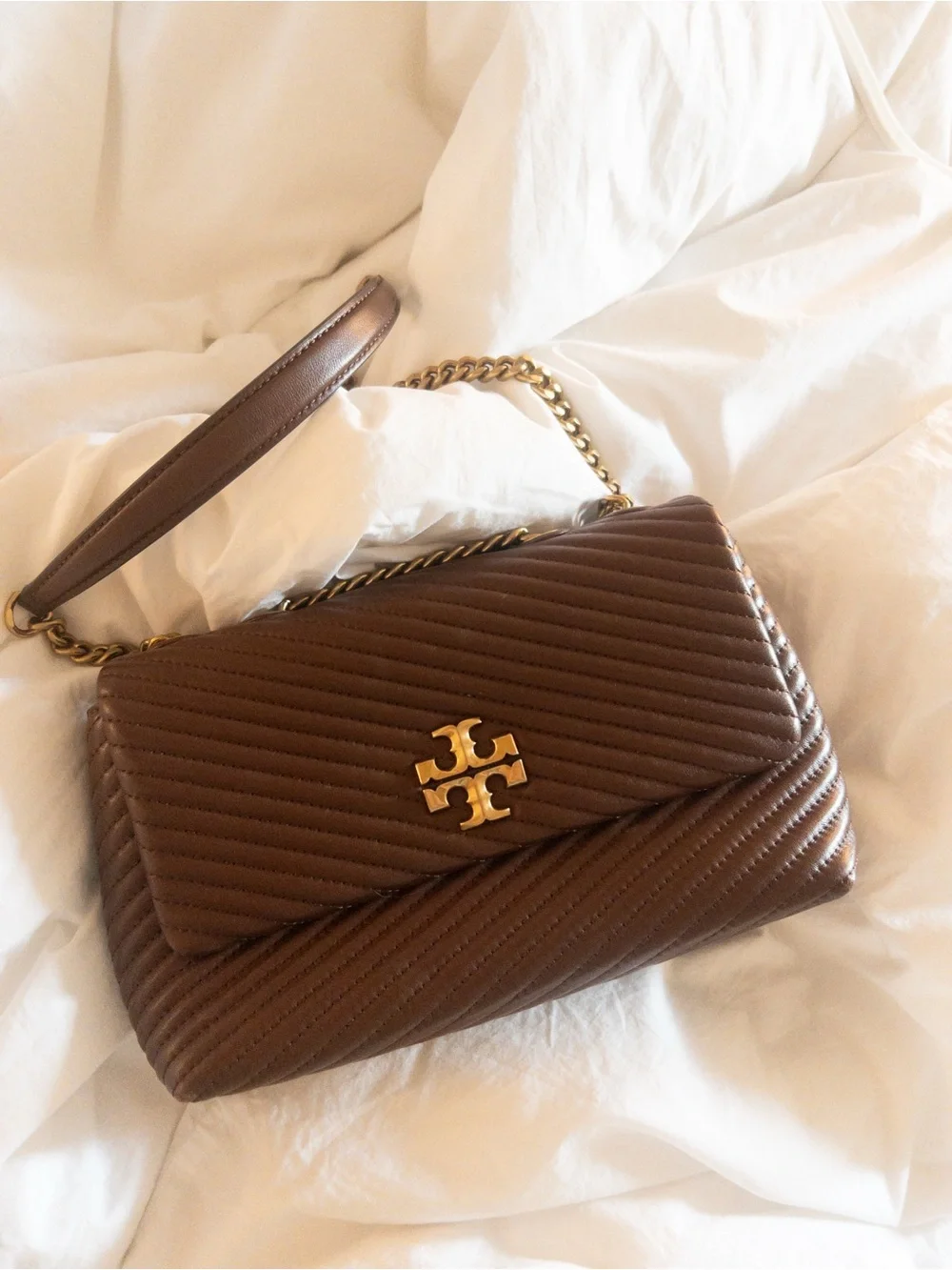 Tory Burch Kira Moto Quilt Convertible Shoulder/Crossbody Bag